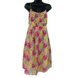 For Love and Liberty 100% Silk Floral Slip Dress Size XS Dainty Feminine‎